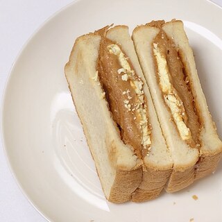 とろけるトースト♡きなこ餅×クリームチーズのサンド